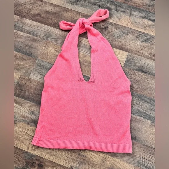 525 America Pink Halter Knit Top Size XL NWT - Picture 7 of 7